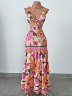 Vestido longo floral na internet