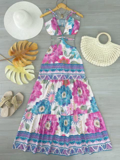 Vestido longo floral