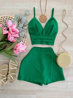 Conjunto alfaiataria verde