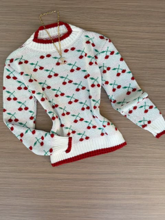 Blusa tricot cereja - comprar online