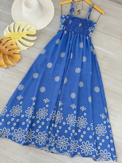 Vestido longo floral - comprar online
