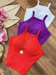 Cropped canelado na internet