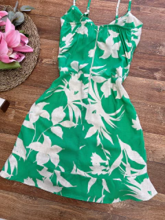 Vestido de amarrar Verde na internet