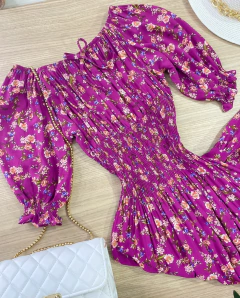 Vestido longo floral - comprar online