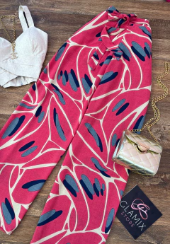 Calça Pantalona pink - comprar online