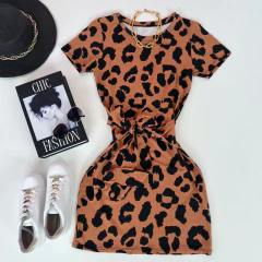 Vestido de amarrar malha