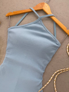 Vestido Ribana midi liso