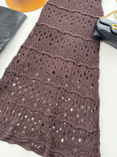Saia midi tricot na internet