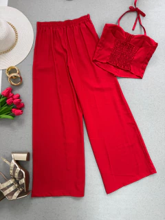 Conjunto Calça e cropped Alfaiataria