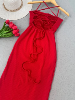 Vestido longo Canelado premium - comprar online