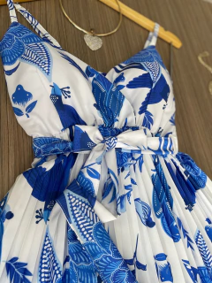 Vestido plissado curto - comprar online