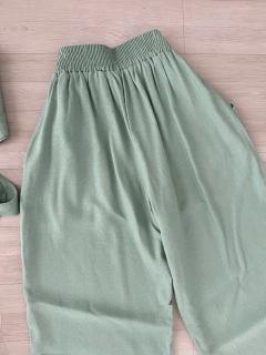 Conjunto Pantalona linho verde na internet
