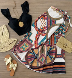 Saia envelope premium estampa boho