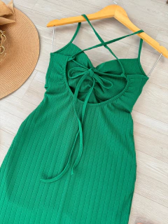 Vestido longo Canelado premium - comprar online