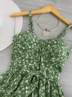 Vestido Isa floral verde - comprar online