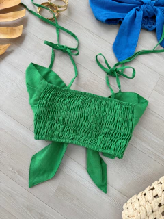 Cropped linho verde oliva - (cópia) on internet