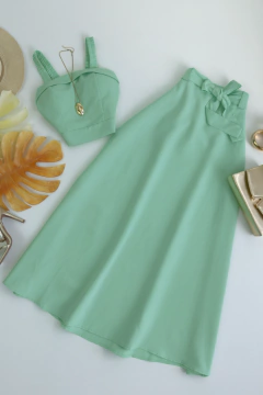 Conjunto Alfaiataria Saia e cropped - comprar online