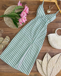 Vestido midi linho