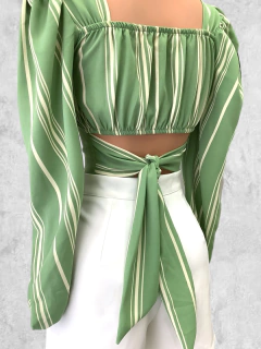 Cropped listrado - comprar online