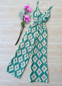 Macacão pantalona de amarrar