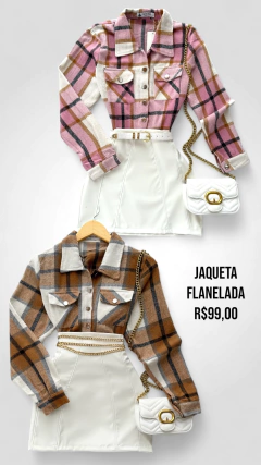 Jaqueta xadrez flanelada premium - comprar online