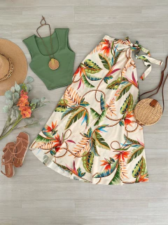 Cropped Ribana gola quadrada