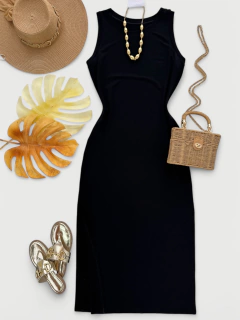 Vestido midi moletinho - comprar online