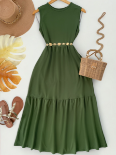 Vestido longo moletinho - loja online