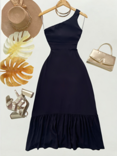 Vestido longo manga nula - loja online