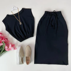 Conjunto moletinho preto