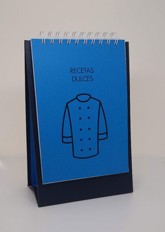 Recetario anillado con pie · Flores - tienda online