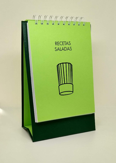 Recetario anillado con pie · Paltas en internet
