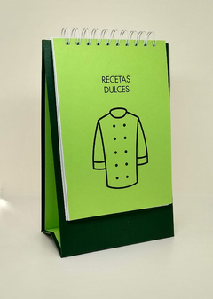 Recetario anillado con pie · Paltas - tienda online