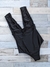 Traje de baño enterizo negro con lazos