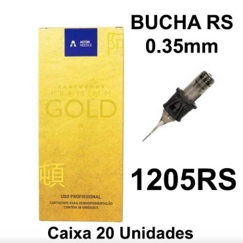 Cartucho ASTON GOLD PREMIUM BUCHA 1205RS 0.35mm - CAIXA 20 UNIDADES