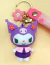 Kuromi violeta Llavero