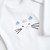 Body Escote americano bordado Gatito algodón pima