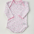 Body escote americano picot rosa
