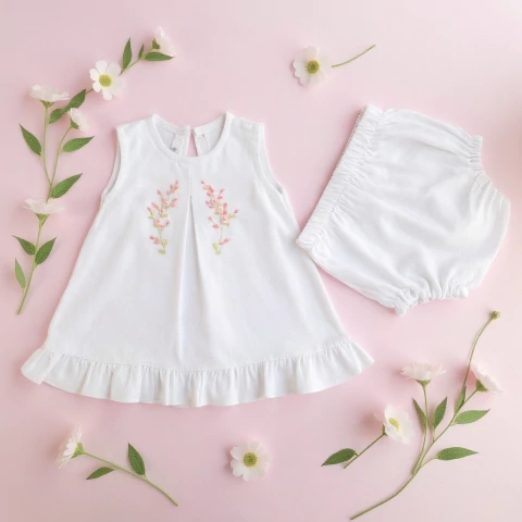 CONJUNTO DE LINO BORDADO ROCOCO - comprar online