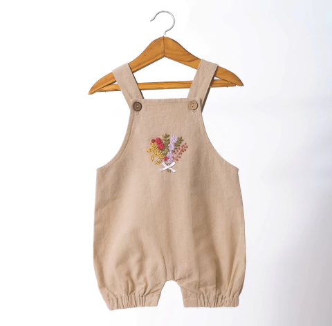 OVEROL CORTO BORDADO A MANO - comprar online
