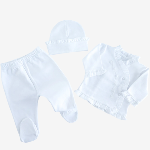 AJUAR PRIMAVERA BLANCO ALGODÓN PIMA - comprar online