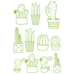 Looma Vinilos Decorativos Cactus lineas