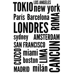 Looma Vinilos Decorativos Ciudades del Mundo