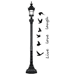 Looma vinilos decorativos farol con pajaritos