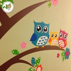 Looma Vinilos decorativos infantiles  árbol Defli con buhos