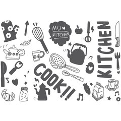Looma vinilos Decorativos Kitchen cook dibujos
