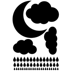 Looma Vinilos Decorativos Lluvia de Luna Trama