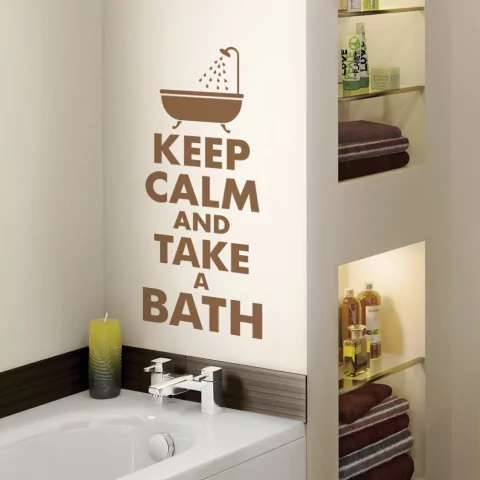 Looma Vinilos Decorativos Baño Keep Calm and Take a Bath