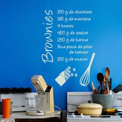 Looma Vinilos Decorativos Receta Brownie