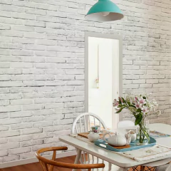 Looma Vinilos Decorativos Mural Ladrillos blancos